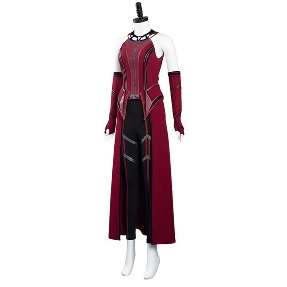 Wanda Vision Wanda Django Maximoff Scarlet Witch Battle Suit Halloween  2 pc - Picture 5 of 15